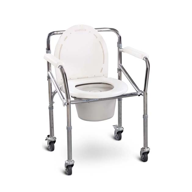 Folding Commode with castor